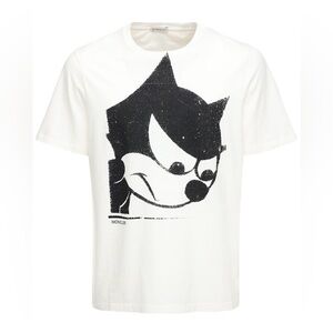 Moncler Felix The Cat T-Shirt Large White Streetwear Grunge Cartoon Luxury Edgy